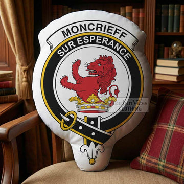 Moncrieff (Moncreiffe) Clan Crest Shaped Throw Pillow, Scottish Clan Badge Decorative Pillow