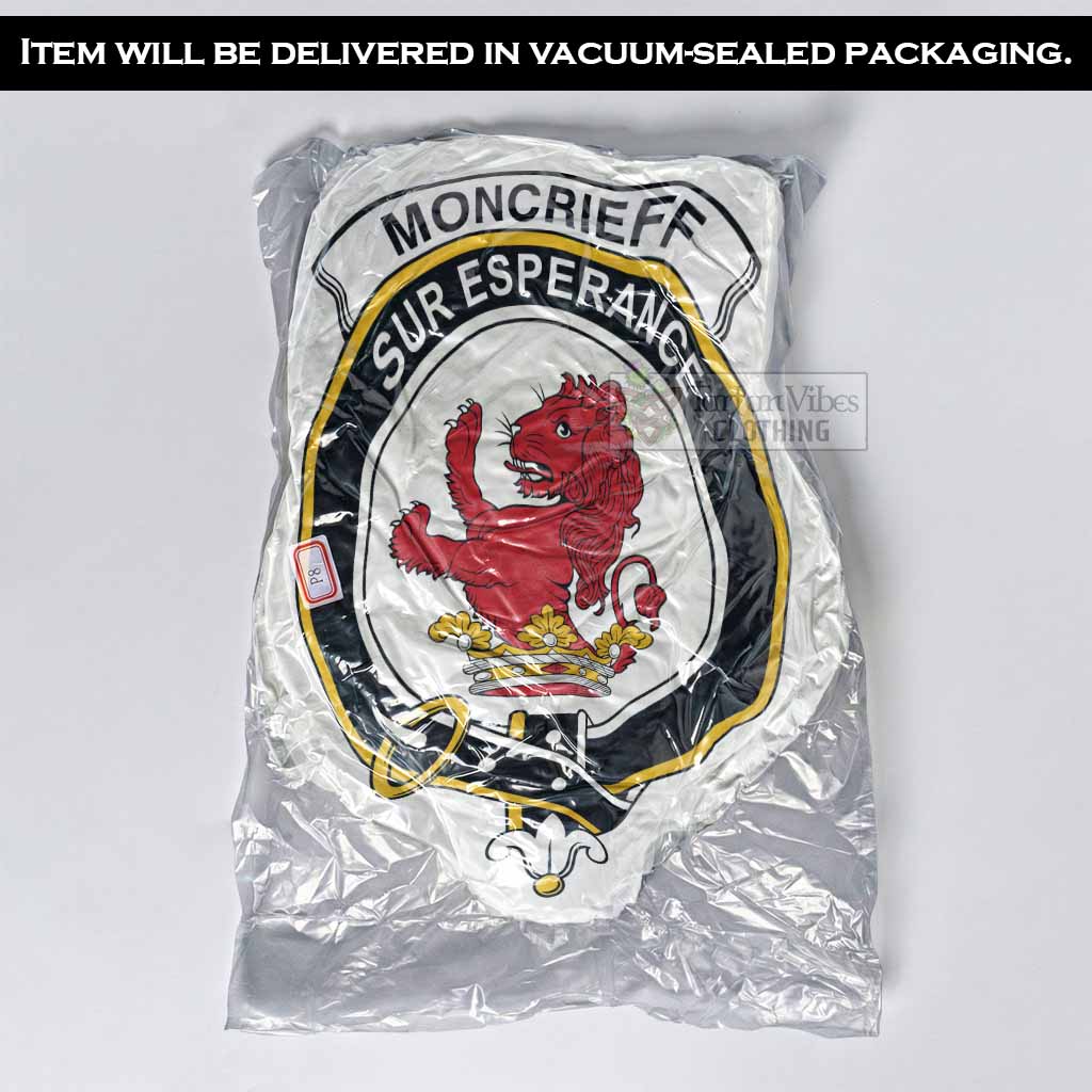 Moncrieff (Moncreiffe) Clan Crest Shaped Throw Pillow, Scottish Clan Badge Decorative Pillow
