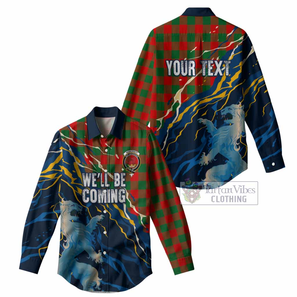 Moncrieff (Moncreiffe) Scotland Tartan Women Casual Shirt WC2026 Football - We'll Be Coming