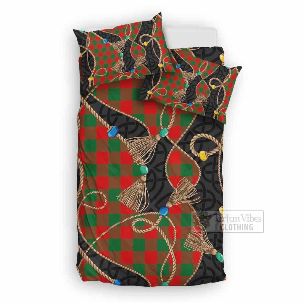 Moncrieff (Moncreiffe) Scottish Tartan Twisted Ropes Stylized Bedding Set UK Bedding Set UK Double 79*79 inch - Tartan Vibes Clothing