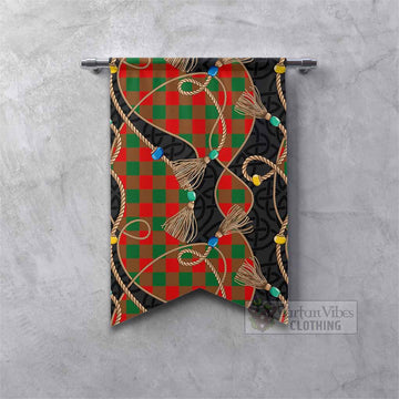 Moncrieff (Moncreiffe) Scottish Tartan Twisted Ropes Stylized Gonfalon Fishtail - Tartan Vibes Clothing