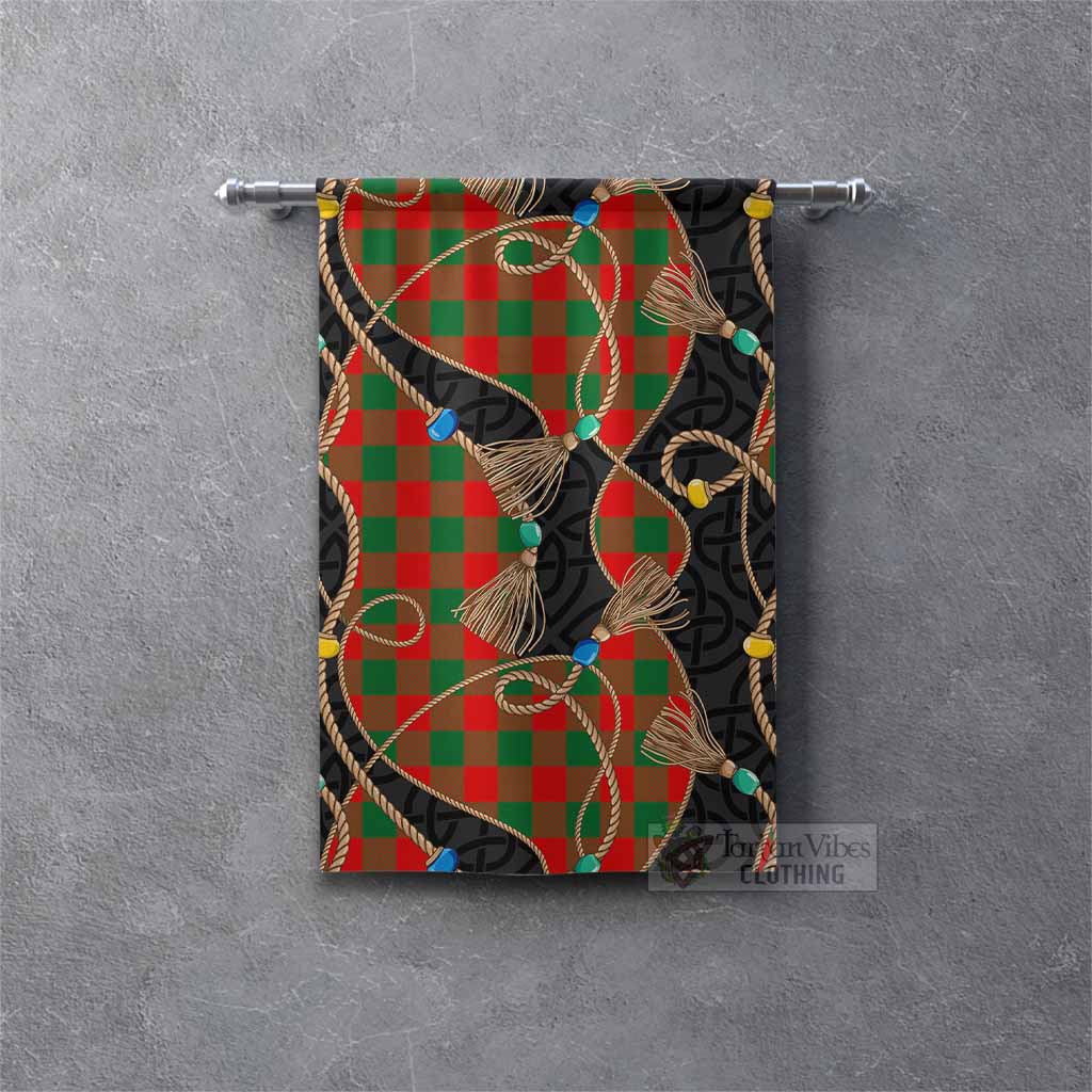 Moncrieff (Moncreiffe) Scottish Tartan Twisted Ropes Stylized Gonfalon Rectangle - Tartan Vibes Clothing