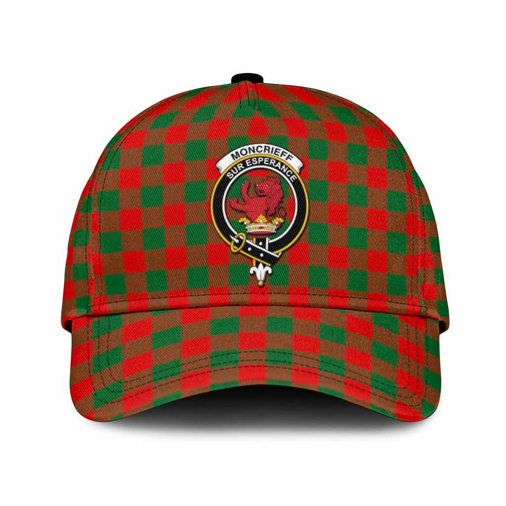 Moncrieff (Moncreiffe) Tartan Classic Cap with Family Crest