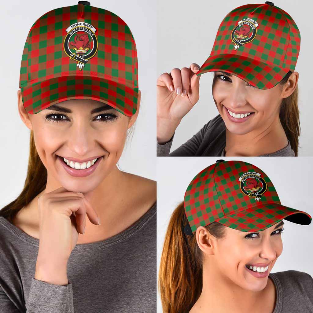 Moncrieff (Moncreiffe) Tartan Classic Cap with Family Crest