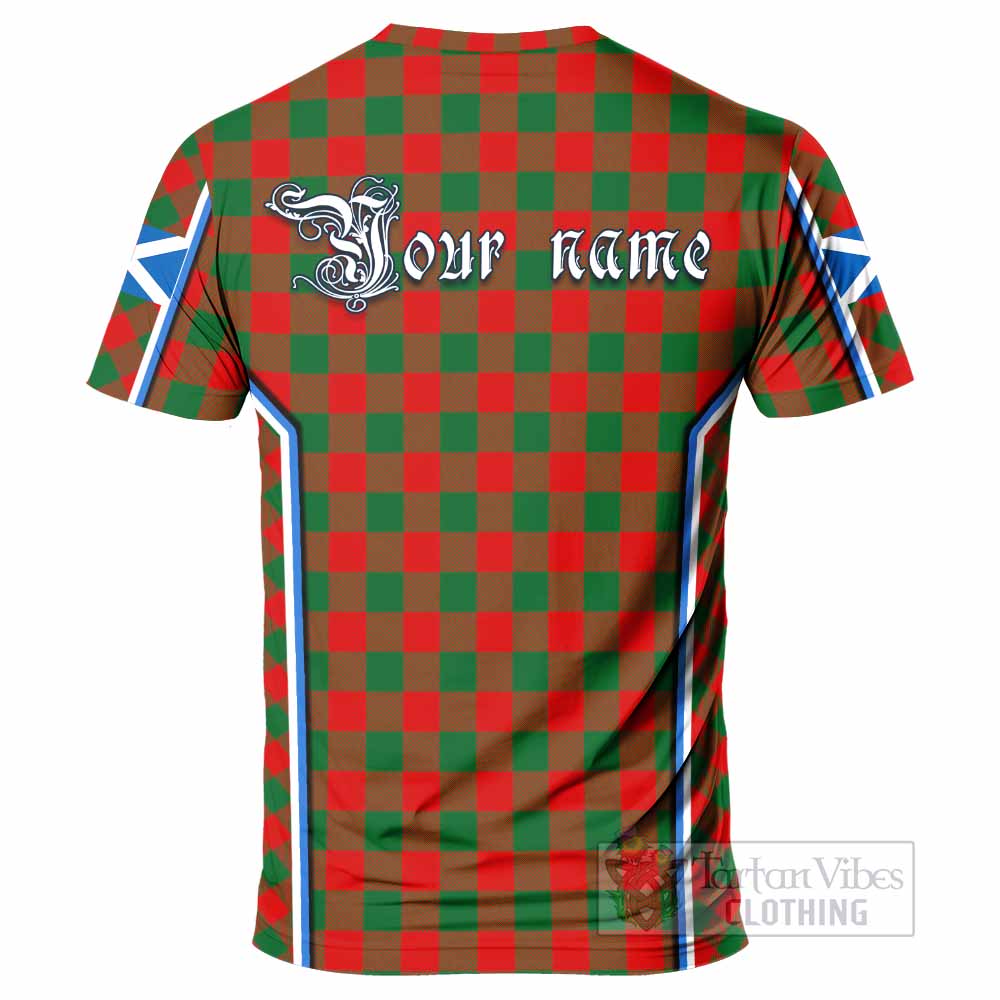 Moncrieff (Moncreiffe) Tartan Crest T-shirt Scotland Coat of Arm Flag Style - Tartan Vibes Clothing