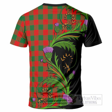 Moncrieff (Moncreiffe) Tartan Crest T-Shirt Scottish Thistle Pride Heritage Art