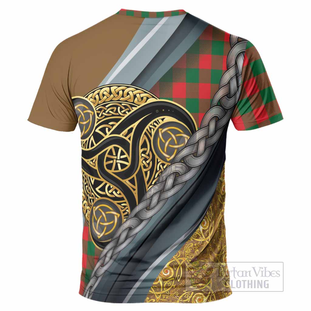 Moncrieff (Moncreiffe) Tartan Crest T-Shirt Scottish Triskele Celtic