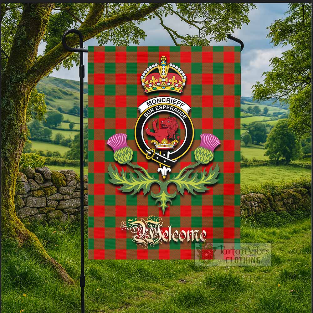 Moncrieff (Moncreiffe) Tartan Family Crest Garden Flag Royal Thistle Welcome Style - Tartan Vibes Clothing