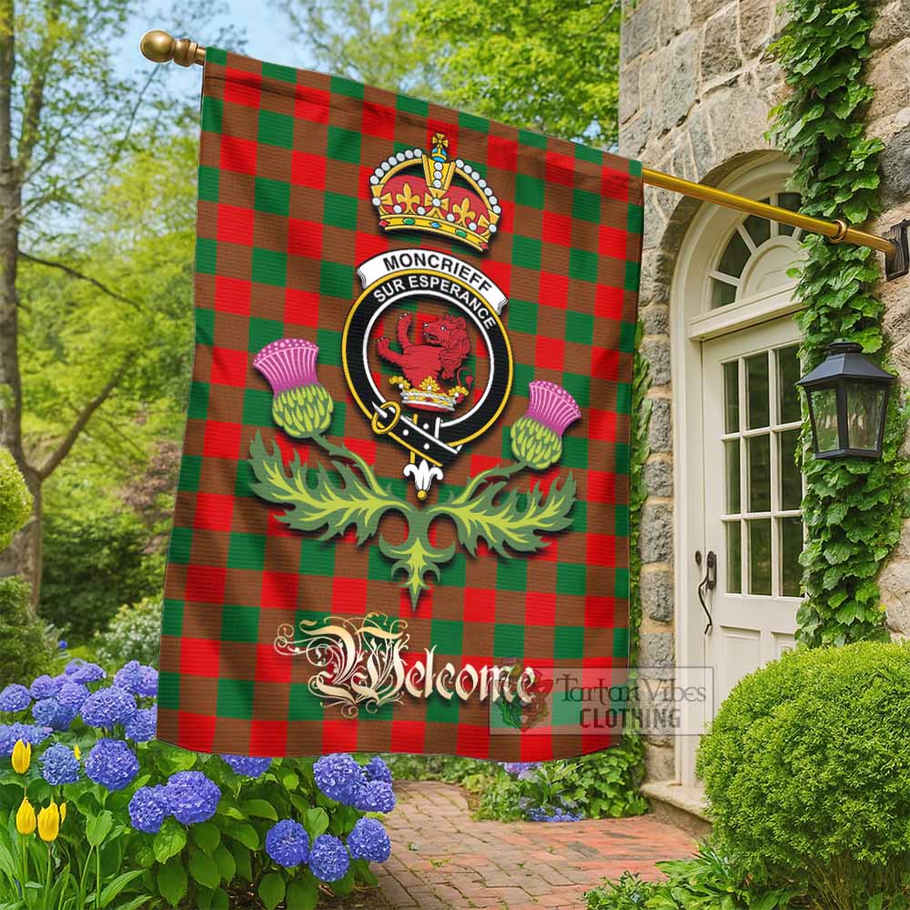 Moncrieff (Moncreiffe) Tartan Family Crest Garden Flag Royal Thistle Welcome Style - Tartan Vibes Clothing