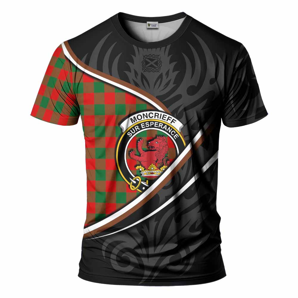 Moncrieff (Moncreiffe) Tartan Family Crest T-shirt Celtic Scottish Thistle Floral - Tartan Vibes Clothing