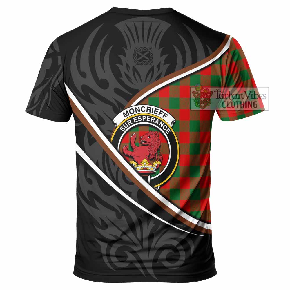 Moncrieff (Moncreiffe) Tartan Family Crest T-shirt Celtic Scottish Thistle Floral - Tartan Vibes Clothing