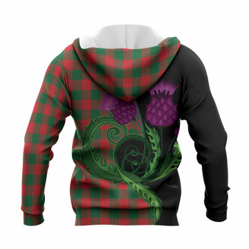 Moncrieff (Moncreiffe) Tartan Knitted Hoodie Traditional Scottish Thistle