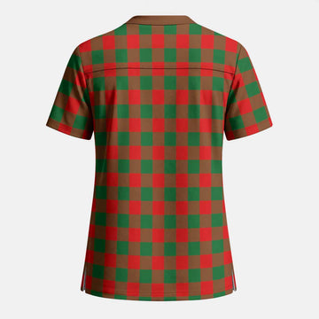Moncrieff (Moncreiffe) Tartan Scrub Top - Tartan Vibes Clothing