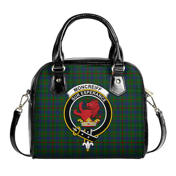 Moncrieff of Atholl Tartan Shoulder Handbags with Family Crest