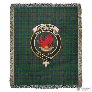 Moncrieff of Atholl Tartan Woven Blanket with Family Crest