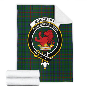 Moncrieff of Atholl Tartan Blanket with Family Crest
