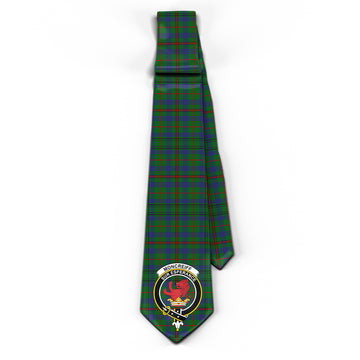 Moncrieff of Atholl Tartan Classic Necktie with Family Crest