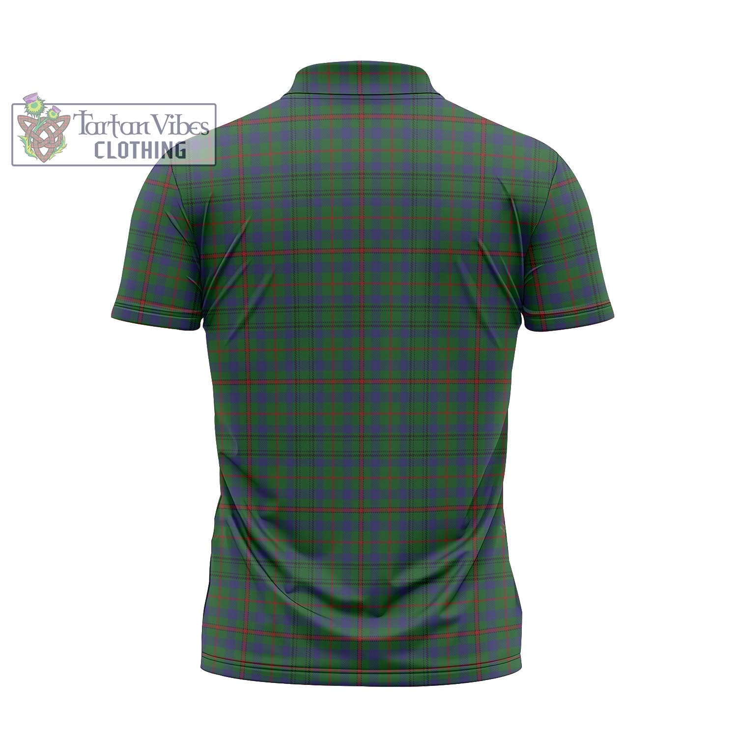 Tartan Vibes Clothing Moncrieff of Atholl Tartan Zipper Polo Shirt with Family Crest