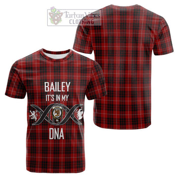 Tartan Vibes Clothing Monroe Black and Red Tartan Cotton T-shirt with Family Crest DNA In Me Style