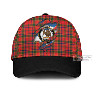 Tartan Vibes Clothing Monroe Modern Tartan Classic Cap with Family Crest In Me Style