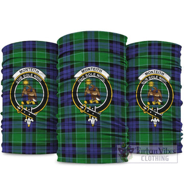 Monteith Tartan Neck Gaiters, Tartan Bandanas, Tartan Head Band with Family Crest package One Size - Tartan Vibes Clothing