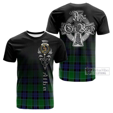 Monteith Tartan Cotton T-shirt Featuring Alba Gu Brath Family Crest Celtic Inspired Kid's Shirt - Tartan Vibes Clothing
