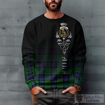 Monteith Tartan Sweatshirt Featuring Alba Gu Brath Family Crest Celtic Inspired Unisex - Tartan Vibes Clothing
