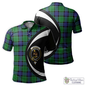 Monteith Tartan Men's Polo Shirt with Family Crest Circle Style Kid - Tartan Vibes Clothing