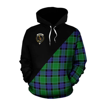 Monteith Tartan Cotton Hoodie with Family Crest and Military Logo Style Pullover Hoodie XS - Tartan Vibes Clothing