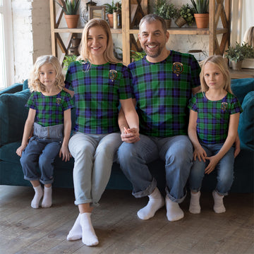 Monteith Tartan T-Shirt with Family Crest