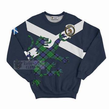 Monteith Tartan Lion Rampant Sweatshirt Proudly Display Your Heritage with Alba Gu Brath and Clan Name Unisex - Tartan Vibes Clothing