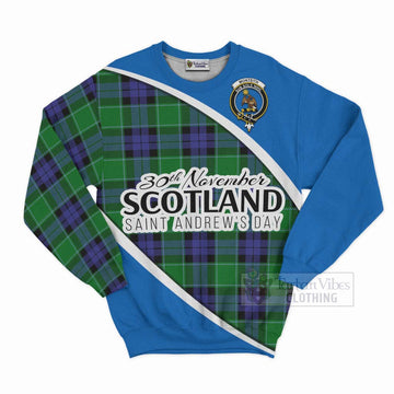 Monteith Family Crest Tartan Sweatshirt Celebrate Saint Andrew's Day in Style Unisex - Tartan Vibes Clothing