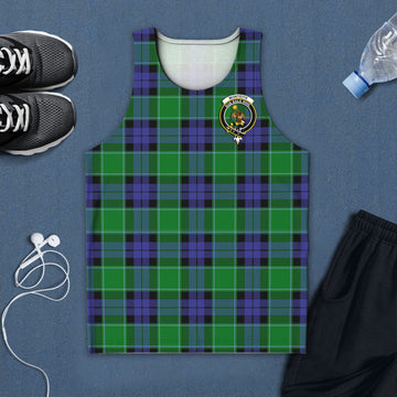 Monteith Tartan Mens Tank Top with Family Crest