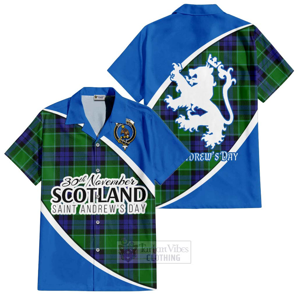 Monteith Family Crest Tartan Hawaiian Shirt Celebrate Saint Andrew's Day in Style Kid - Tartan Vibes Clothing