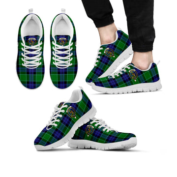 Monteith Tartan Sneakers with Family Crest