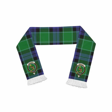 Tartan Vibes Clothing Monteith Tartan Ruffneck Scarf with Family Crest