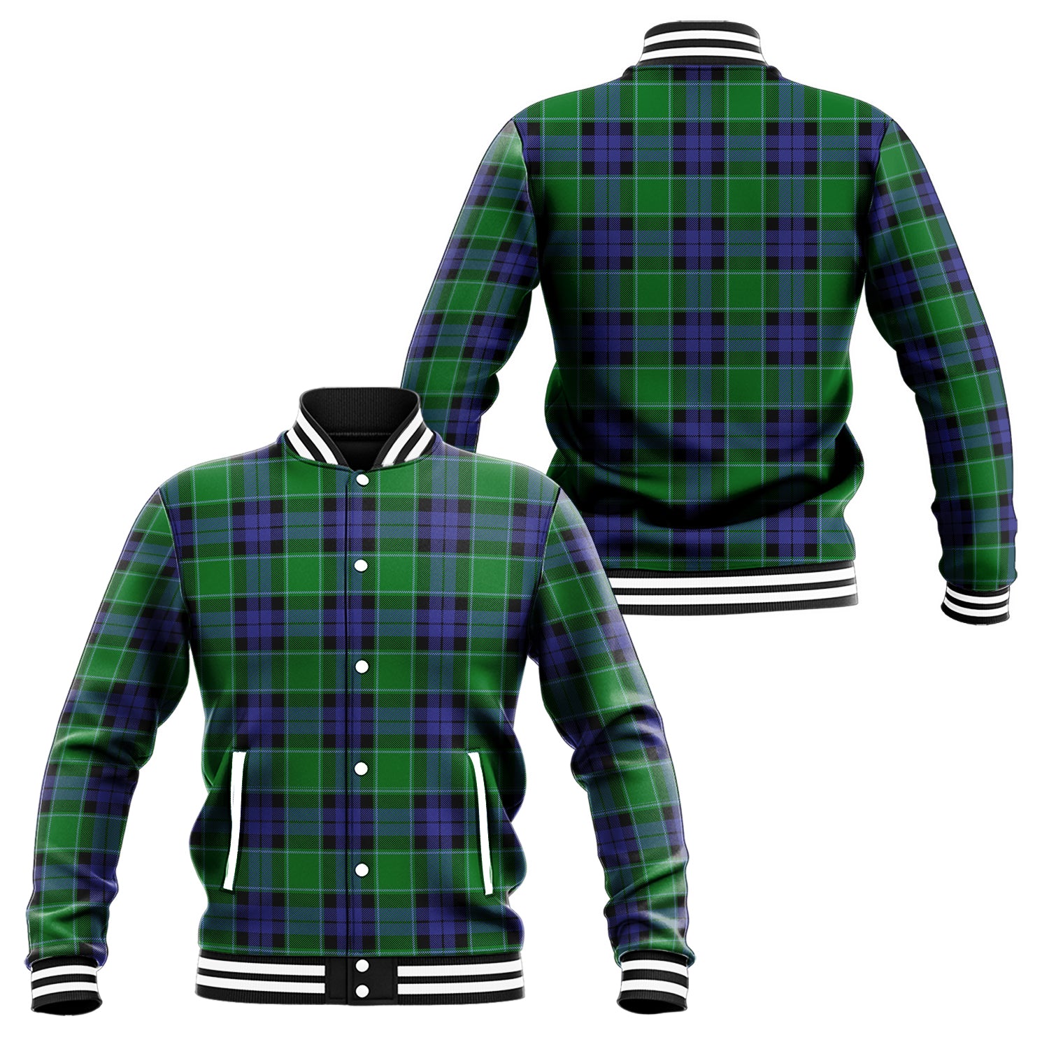Monteith Tartan Baseball Jacket Unisex - Tartan Vibes Clothing