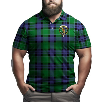 Monteith Tartan Men's Polo Shirt with Family Crest