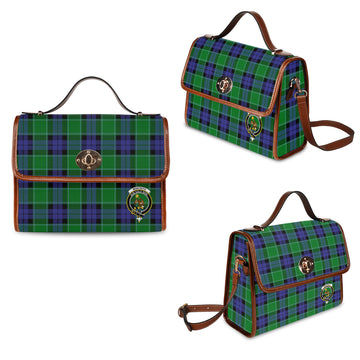 Monteith Tartan Waterproof Canvas Bag with Family Crest