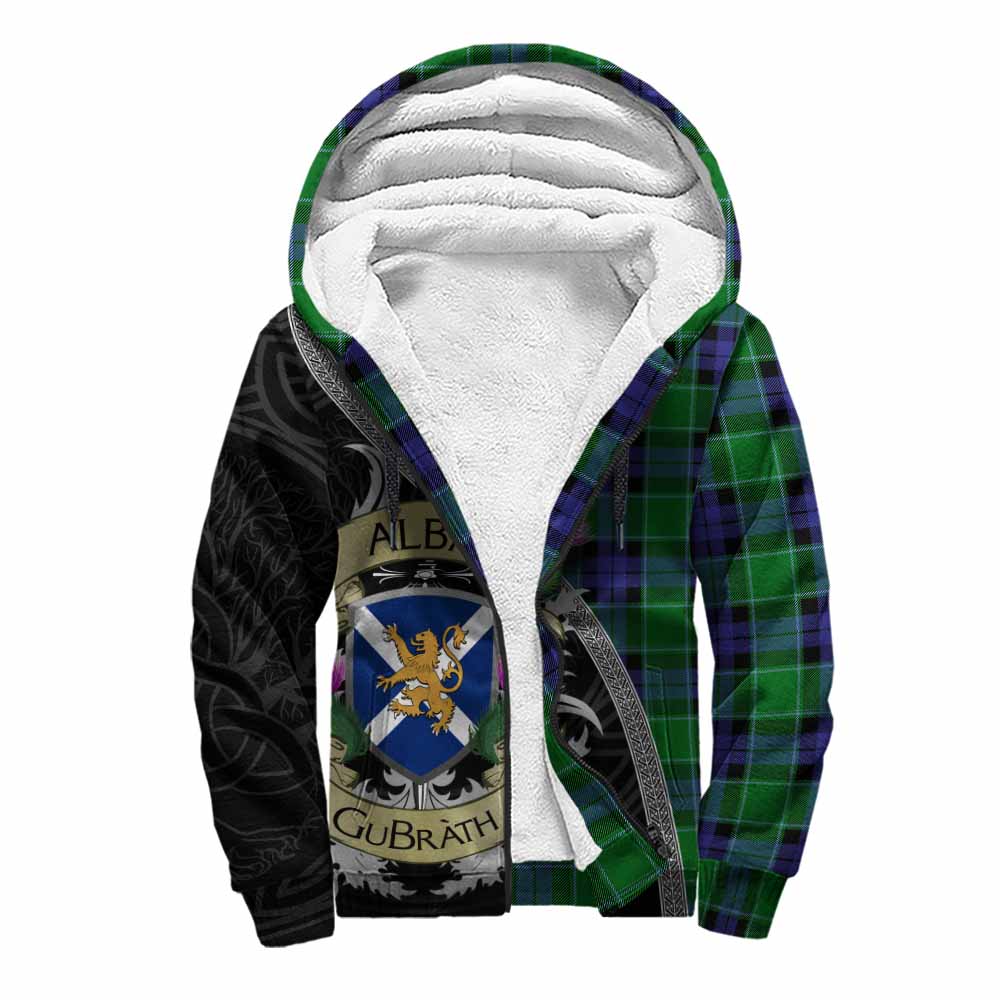 Monteith Tartan Family Crest Sherpa Hoodie Lion Rampant Royal Thistle Shield Celtic Inspired Unisex S - Tartan Vibes Clothing