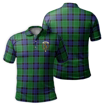 Monteith Tartan Men's Polo Shirt with Family Crest