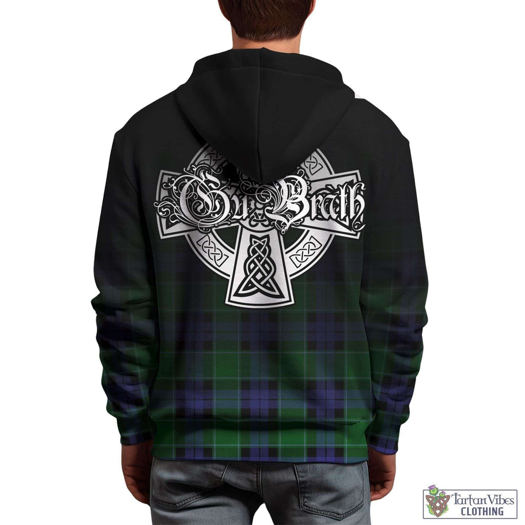 Monteith Tartan Hoodie Featuring Alba Gu Brath Family Crest Celtic Inspired - Tartan Vibes Clothing