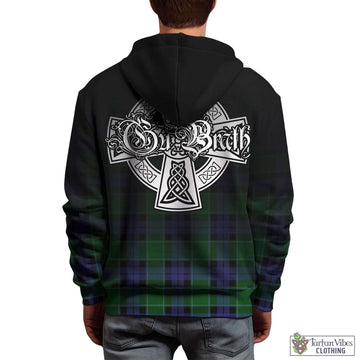 Monteith Tartan Hoodie Featuring Alba Gu Brath Family Crest Celtic Inspired - Tartan Vibes Clothing