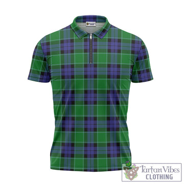 Monteith Tartan Zipper Polo Shirt - Tartan Vibes Clothing