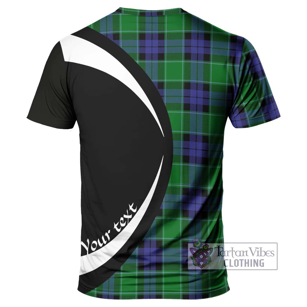 Monteith Tartan T-Shirt with Family Crest Circle Style - Tartan Vibes Clothing