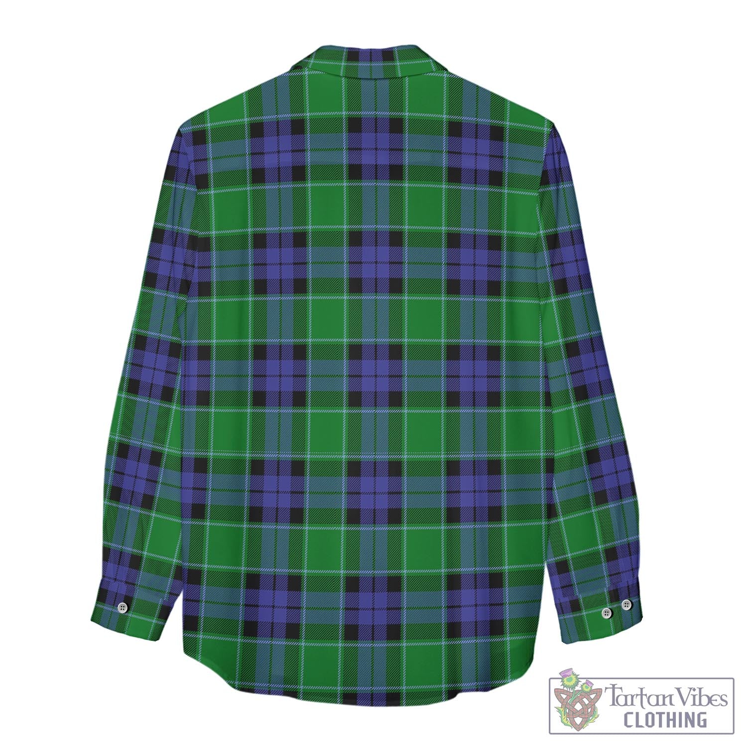 Tartan Vibes Clothing Monteith Tartan Womens Casual Shirt with Family Crest