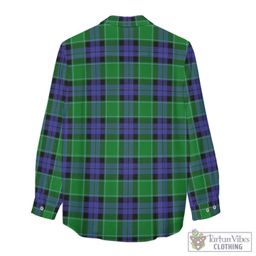 Monteith Tartan Womens Casual Shirt with Family Crest