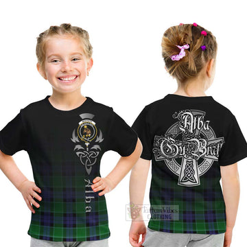 Monteith Tartan Kid T-Shirt Featuring Alba Gu Brath Family Crest Celtic Inspired - Tartan Vibes Clothing