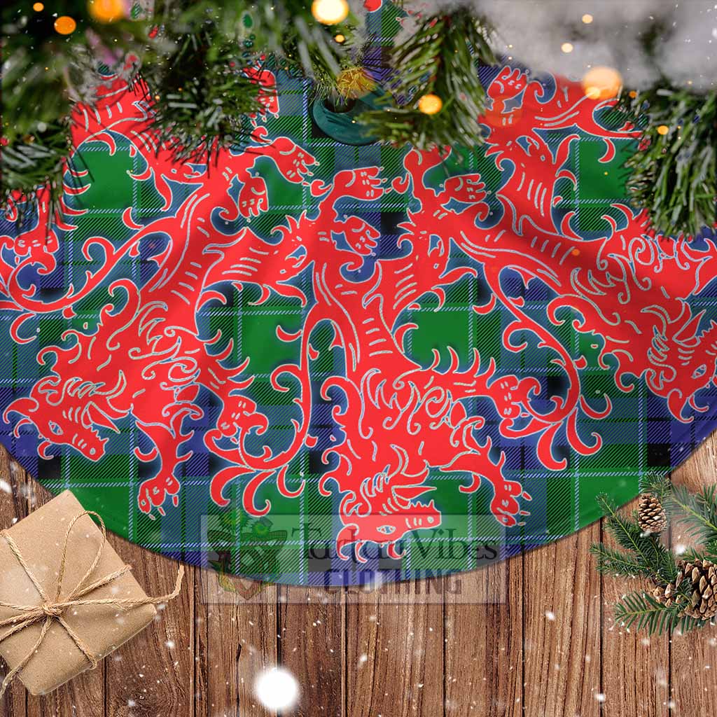 Monteith Tartan Christmas Tree Skirt Lion Rampant Style - Tartan Vibes Clothing