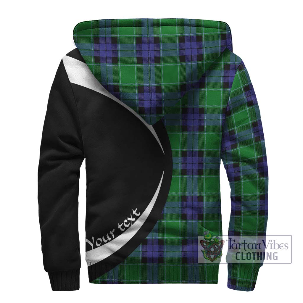 Monteith Tartan Sherpa Hoodie with Family Crest Circle Style - Tartan Vibes Clothing